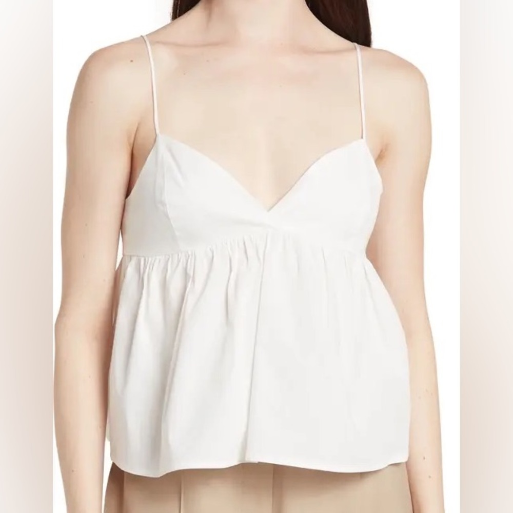 Bcbg generation white babydoll tank